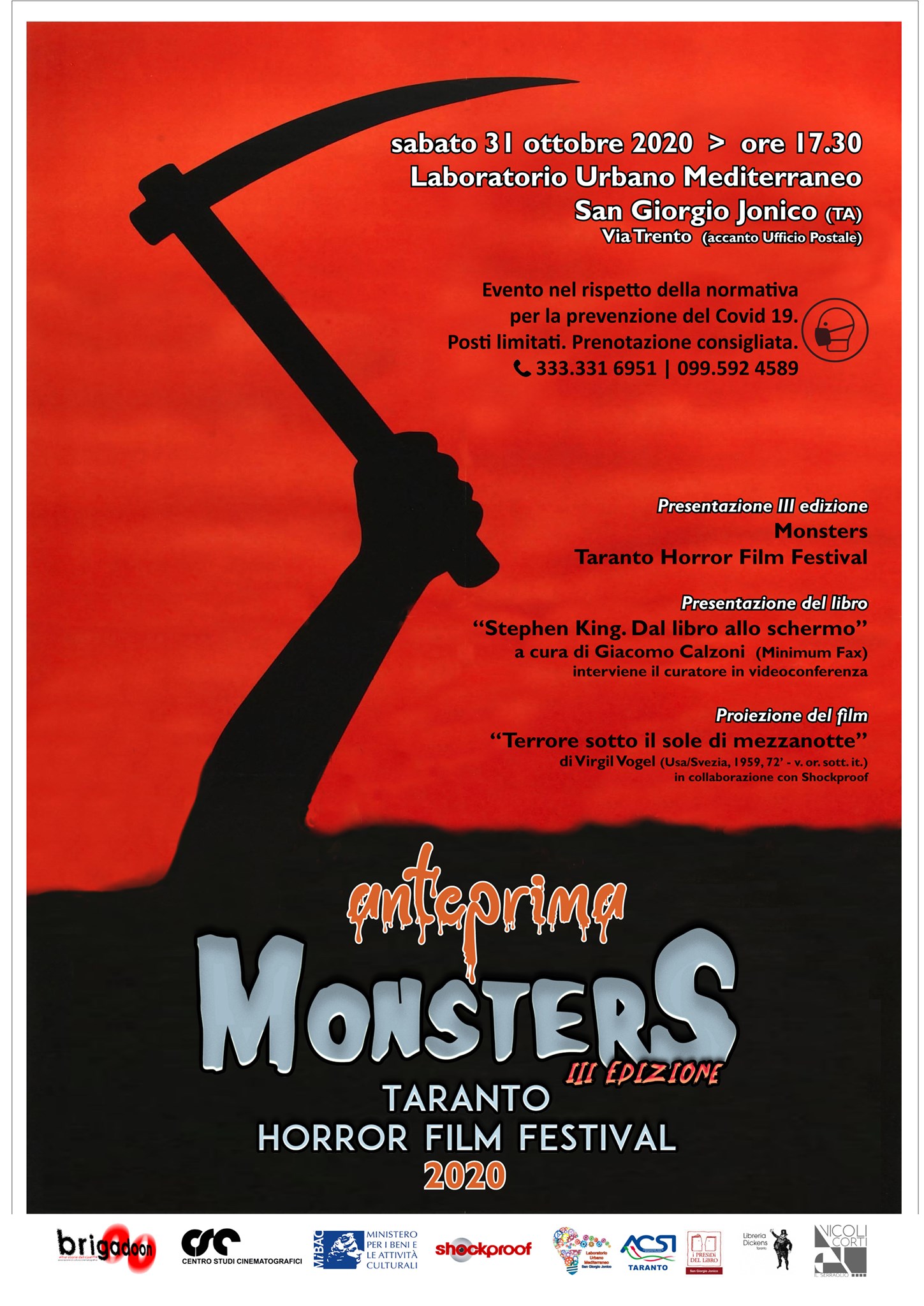 Anteprima Monsters – Taranto Horror Film Festival